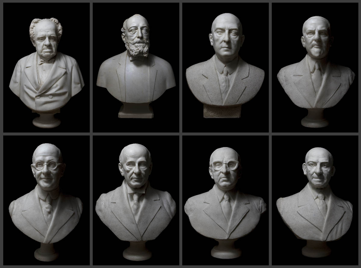 Fotografie dei busti dei Presidenti delle Assicurazioni Generali. Foto di Massimo Goina. STUDIOGOINA.IT