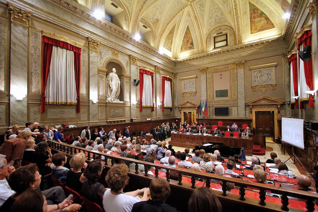 Roma, Palazzo Valentini, Sede Consigliare, 25 settembre 2012. La Fondazione Lelio Luttazzi presenta la rassegna "Frammenti di memoria"