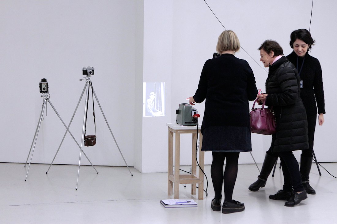 Inaugurazione della mostra "Perduto padre". Foto di Massimo Goina