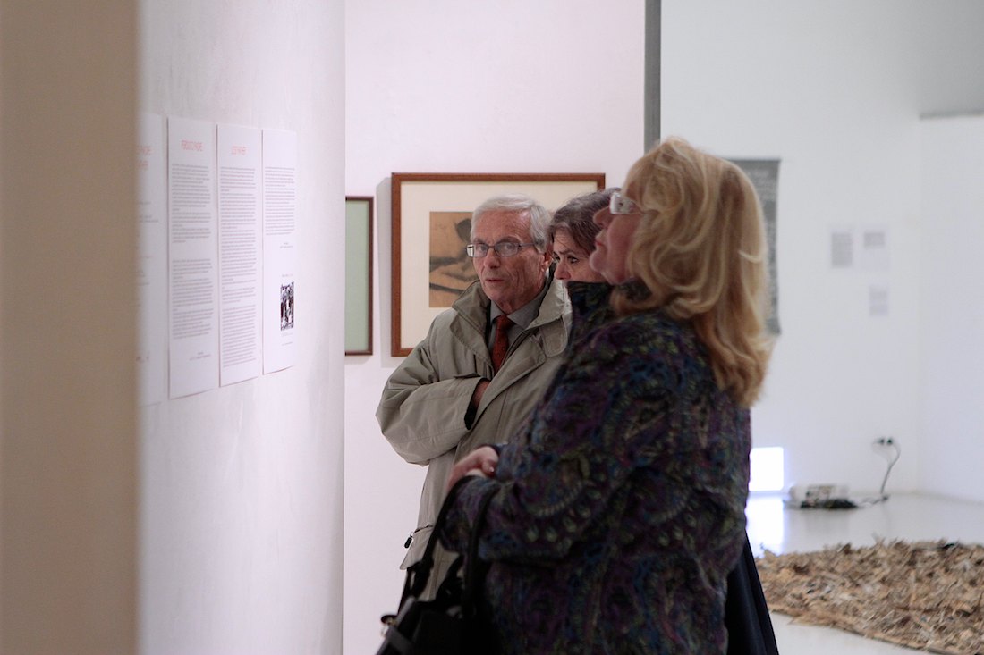 Inaugurazione della mostra "Perduto padre". Foto di Massimo Goina