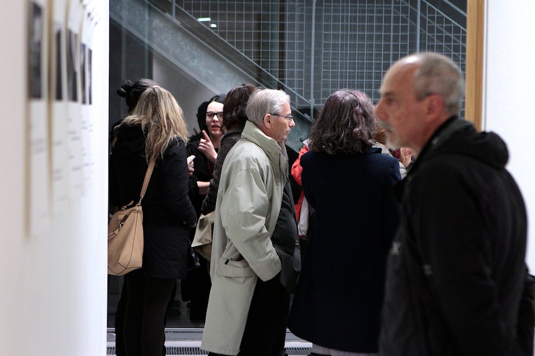 Inaugurazione della mostra "Perduto padre". Foto di Massimo Goina