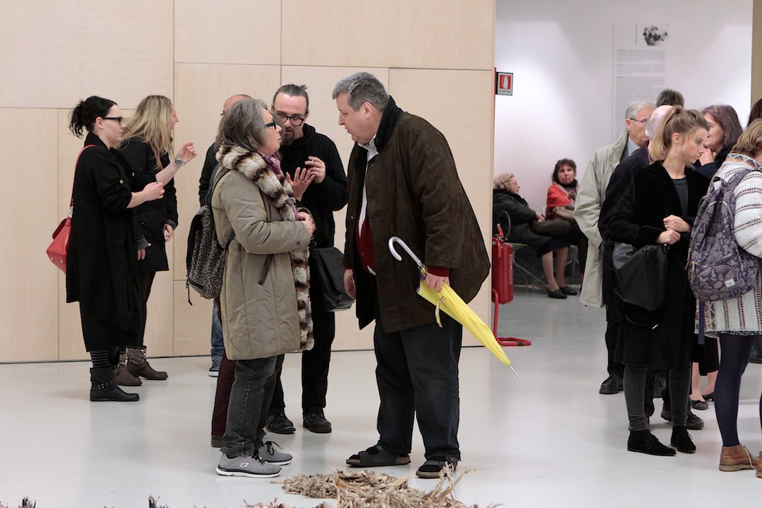 Inaugurazione della mostra "Perduto padre". Foto di Massimo Goina