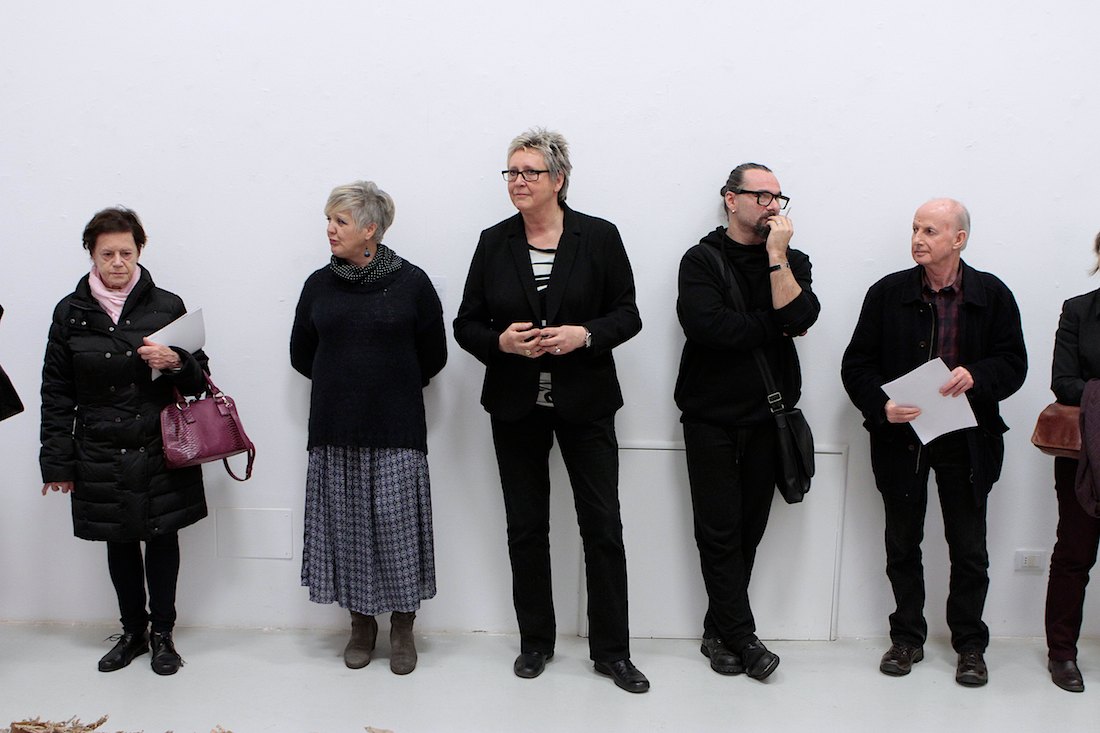 Inaugurazione della mostra "Perduto padre". Foto di Massimo Goina