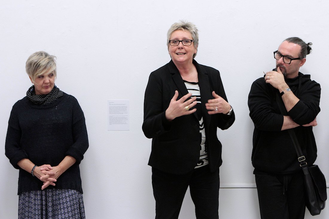 Inaugurazione della mostra "Perduto padre". Foto di Massimo Goina