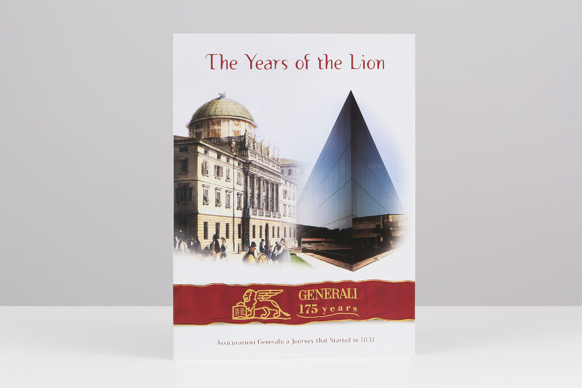 Generali Group Assicurazioni Generali The Yeras of the Lion 175 anniversary edition Grafica di Massimo Goina
