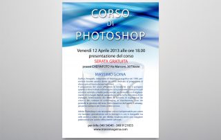Studio Goina, Trieste. Grafica, fotografia, formazione | Corso di Photoshop con Massimo Goina presso Cherin Foto, Trieste